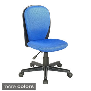 Somette Two-tone Fabric-covered Youth Desk Chair