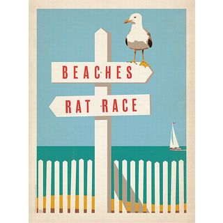 Anderson Design Group 'Beaches vs. Rat Race ' Canvas Art