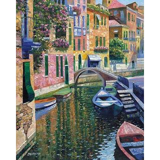 Howard Behrens 'Romantic Canal' Canvas Art