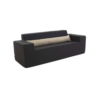 Softblock 82-inch Black Foam Outdoor Sofa