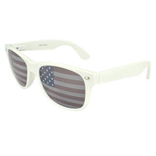EPIC Eyewear White and Patriotic Retro Sunglasses