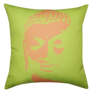 20 x 20-inch Buddha Outdoor Throw Pillow (India)