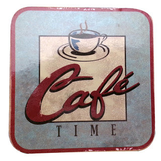 Le Chef Cafe Time Non-slip Cork-backed Coaster (Set of 2)