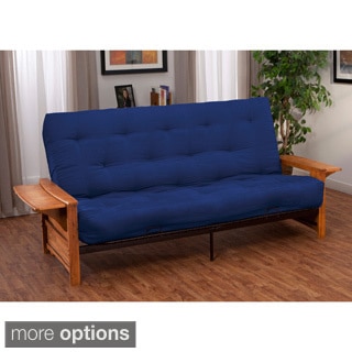 Bellevue with Retractable Tables Transitional-style Queen-size Inner Spring Futon Sofa Sleeper Bed