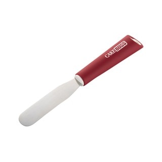 Cake Boss Stainless Steel Tools and Gadgets 4 1/4-inch Red Icing Spatula