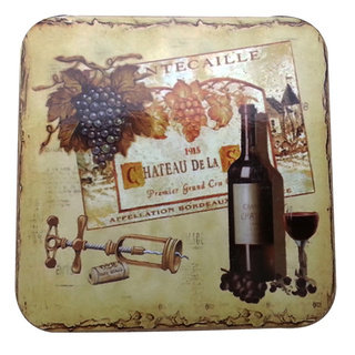 Le Chef Wine Cork Back Coaster Set of Two