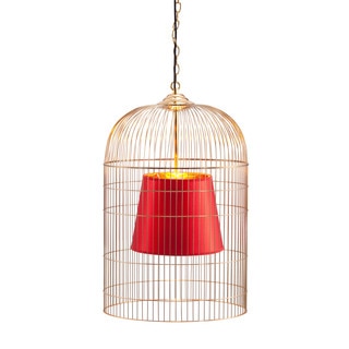 Sprite Large Gold and Red Ceiling Lamp
