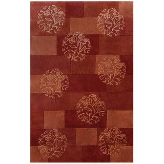 Hand-tufted Symphony Floral Circles Rug (5' x 8')