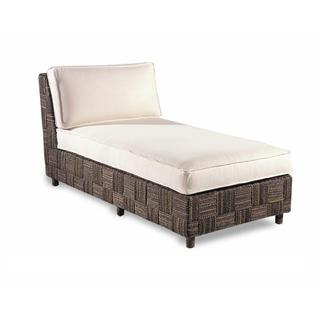 Abaca and Hardwood Cushioned Loft Chaise Lounge