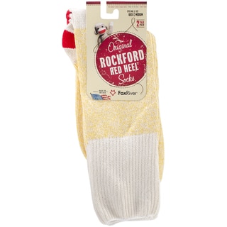 Red Heel Monkey Socks 2pr/Pkg-Size Medium Yellow