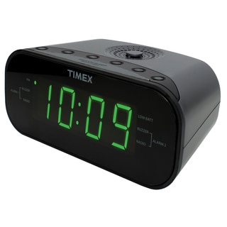 Timex Large Display LED Dual Alarm Clock Radio