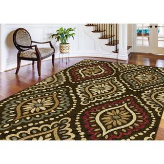 Alise Lagoon Brown Transitional Area Rug