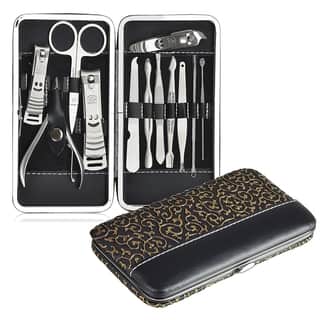 Zodaca 12-in-1 Pedicure/ Manicure Nail Cleaner Cuticle Clippers Grooming Kit Set