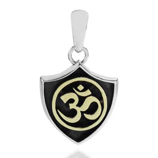 Three Tone Sacred Symbol Aum or Om .925 Silver Pendant (Thailand)