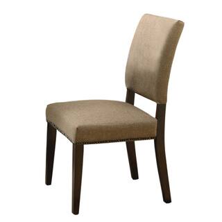 Myrtle Nailhead Trim Taupe Side Chair