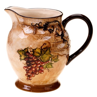 Hand-painted Tuscan View 2.75-quart Pitcher