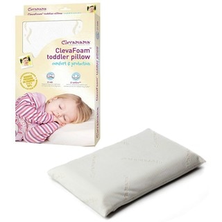 Clevamama ClevaFoam Toddler Pillow in White