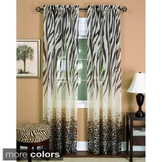 Kenya Faux Linen Curtain Panel