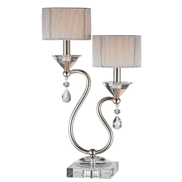 Silver Orchid Holden Double light Accent Lamp