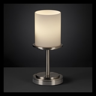 Justice Design Group Dakota 1- Light Short Nickel Table Lamp