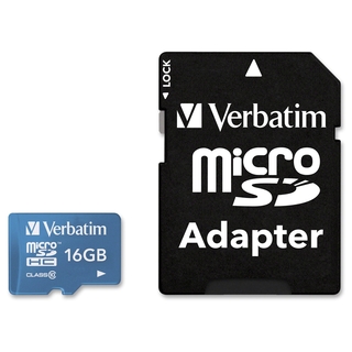 Verbatim 16GB Tablet microSDHC Memory Card, UHS-1 Class 10 Blue