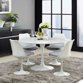Lippa Wood Top 47-inch Dining Table in White