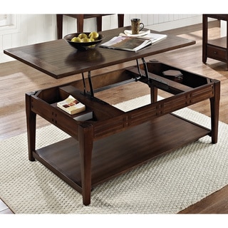Crosby Mocha Cherry Lift-top Coffee Table with Casters by Greyson Living