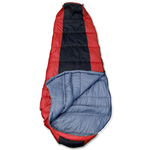 GigaTent Insulated Mummy Sleeping Bag - Ultra Soft and Light, Machine Washable Red. Opens flyout.