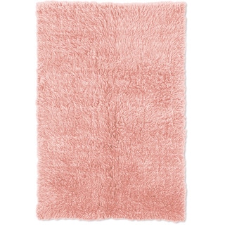 Linon Flokati Heavy Pastel Pink Rug (8' x 10')
