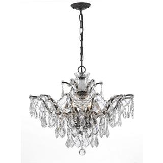 Crystorama Filmore Collection 6-light Vibrant Bronze/ Crystal Chandelier