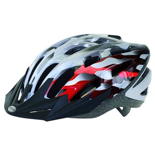 Ventura Silver/ Red In-Mold Helmet