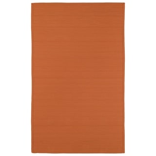 Indoor/ Outdoor Malibu Woven Orange Rug (5' x 8')