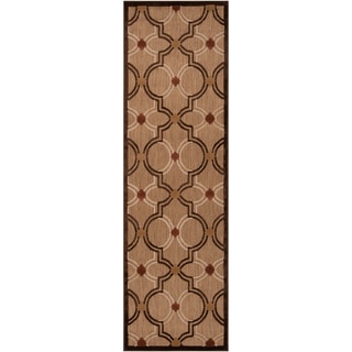 Meticulously Woven Jewel Transitional Geometric Indoor/ Outdoor Area Rug (2'6 x 7'10)