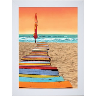 Robin Renee Hix 'Orange Beachwalk' Framed Art Print