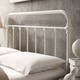 Giselle Antique White Graceful Lines Victorian Iron Metal Bed by iNSPIRE Q Classic - Thumbnail 4