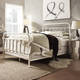 Giselle Antique White Graceful Lines Victorian Iron Metal Bed by iNSPIRE Q Classic - Thumbnail 3