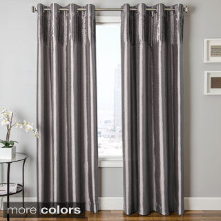 Softline Cosmo Faux Silk Grommet Top Curtain Panel