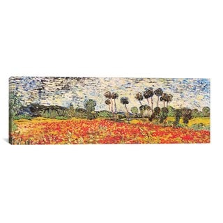 iCanvas ART Vincent van Gogh Field of Poppies Canvas Print Wall Art