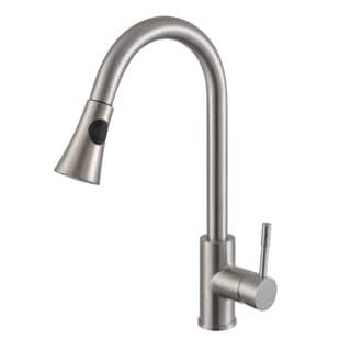Sumerain Contemporary High-arc Stainless Pull-down Kitchen Faucet and Multi-Function Sprayer