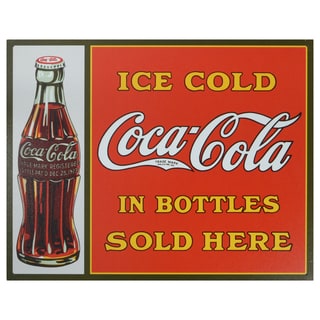 Vintage Metal Art 'Coca-Cola' Decorative Tin Sign
