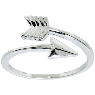 Eternally Haute Sterling Silver Adjustable Arrow Midi Knuckle Ring
