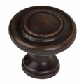 GlideRite 1.25-inch Oil-rubbed Bronze 3-Ring Round Cabinet Knobs (Pack of 10)