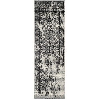 Safavieh Adirondack Vintage Distressed Silver/ Black Runner Rug (2'6 x 12')
