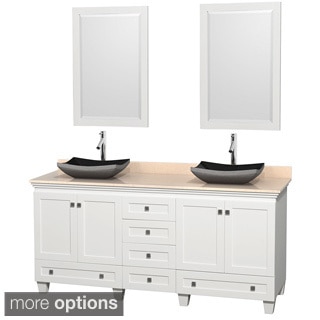 Wyndham Collection Acclaim White 72-inch Double Vanity