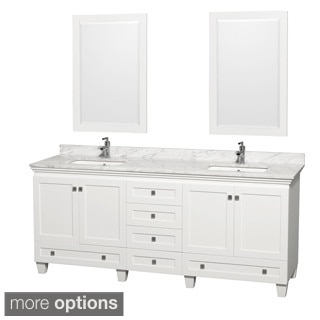 Wyndham Collection Acclaim White 80-inch Double Vanity