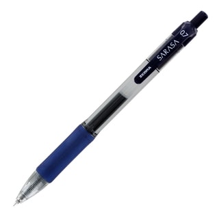 Zebra Sarasa Retractable Navy Blue Gel Ink Pens (Pack of 12)