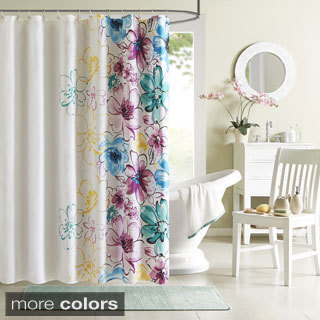 Intelligent Design Cassidy Floral Shower Curtain