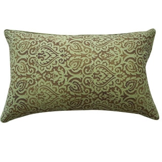 Jiti Jaipur Green Throw Pillow