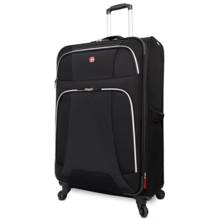 Wenger Monte Leone Black 29-inch Large Expandable Spinner Upright Suitcase