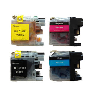 Replacement Brother LC103 LC-103 Compatible Ink Cartridge Set (Pack of 4)